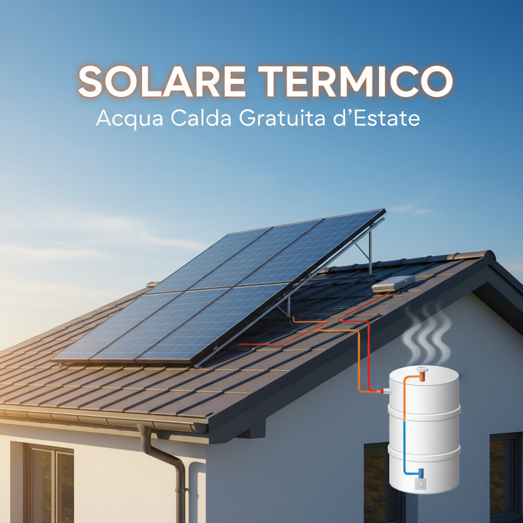 Acqua calda sanitaria d’estate risparmiare con il solare termico
